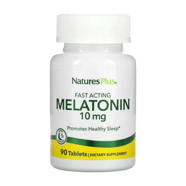 NaturesPlus Fast Acting Melatonin 10 mg 90 tabs 2023-10-2377 фото