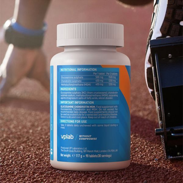 VPLab Glucosamine Chondroitin MSM 90 tablets 11364-01 фото