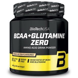 BioTechUSA BCAA + Glutamine ZERO Апельсин 480г 11110-01 фото