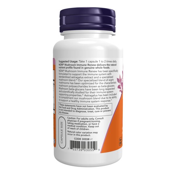 NOW Mushroom Immune Renew 90 vcaps 100-60-1891827-20 фото