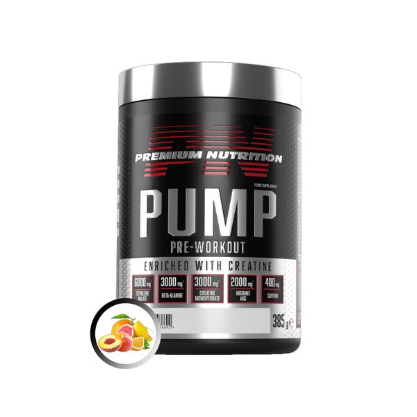 Premium Nutrition Pump Pre-Workout Персик Цитруси 385г 22646-04 фото