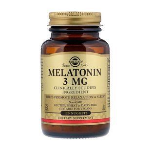 Solgar Melatonin 3 mg (120 nuggets) 11326-01 фото