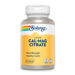 Solary Calcium & Magnesium Citrate 90 vcaps 2023-10-2393 фото