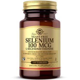 Solgar Yeast-Free Selenium 100 mcg 100 tablets 18215-01 фото