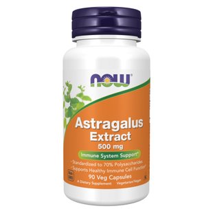 NOW Astragalus Extract 500 mg 90 vcaps 100-44-3043819-20 фото