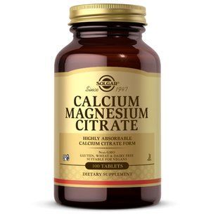 Solgar Calcium Magnesium Citrate 100 tabs 2023-10-4111 фото