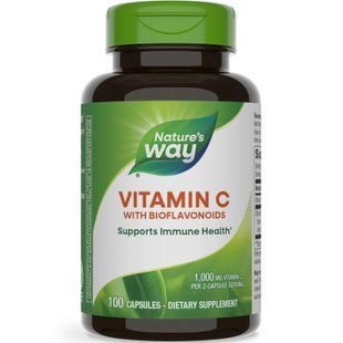 Nature's Way Vitamin C with Bioflavonoids 100 capsules 2023-10-3516 фото