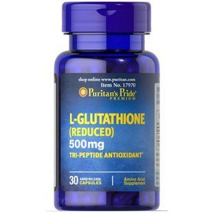 Puritan's Pride L-Glutathione (Reduced) 500 mg 30 caps 18911-01 фото