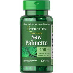 Puritan's Pride Saw Palmetto 450 mg 100 capsules 07214-01 фото