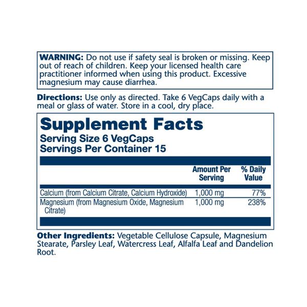 Solary Calcium & Magnesium Citrate 90 vcaps 2023-10-2393 фото