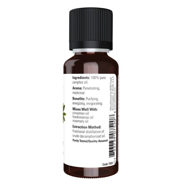 NOW Camphor Oil 30 ml (1fl.OZ.) 2022-10-2666 фото