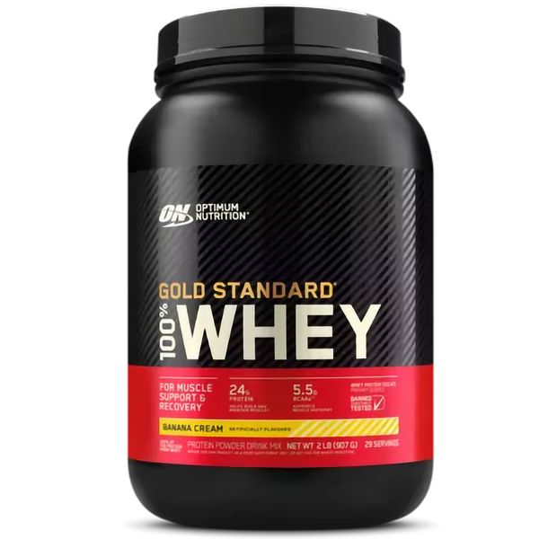 Optimum Nutrition 100% Whey Gold Standard Банан Вершки 908г 00114-01 фото