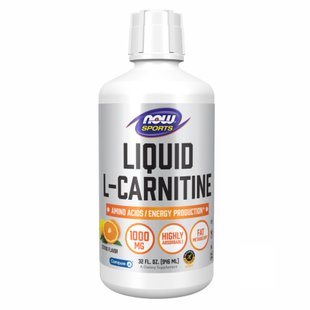 NOW Liquid L-Carnitine 1000 mg Citrus 2022-10-1332 фото