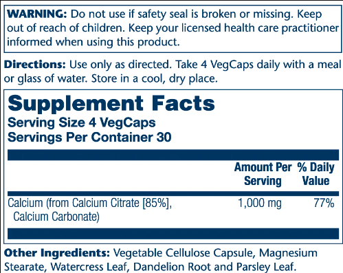 Solary Calcium Citrate 1000 mg 120 vcaps 2022-10-1023 фото