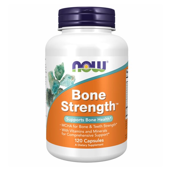 NOW Bone Strength 120 caps 2022-10-1336 фото