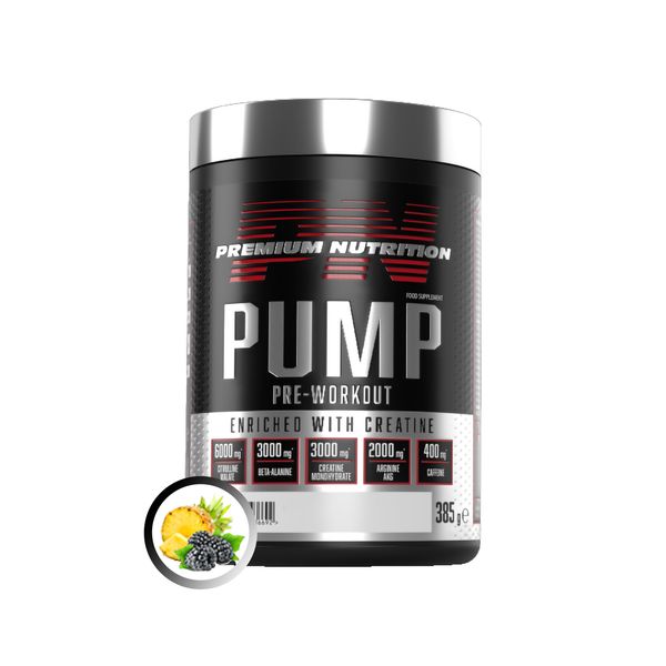 Premium Nutrition Pump Pre-Workout Ананас Ожина 385г 22646-02 фото