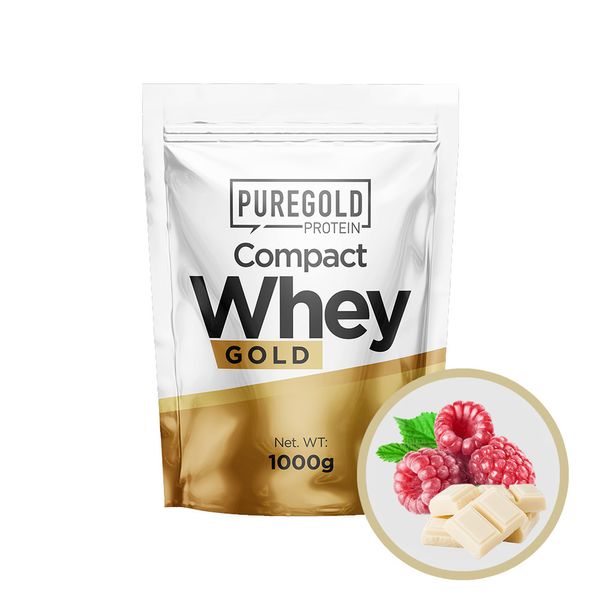 Pure Gold Protein Compact Whey Gold Raspberry White Chocolate 1000г 2022-09-0512 фото